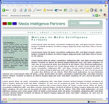homepage of www.mediaintelligencepartners.com